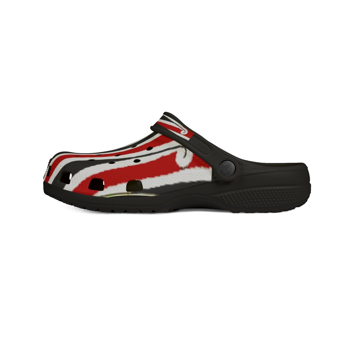 Sharx 1876 Pūhoro Red unique hand drawn design slip-ons