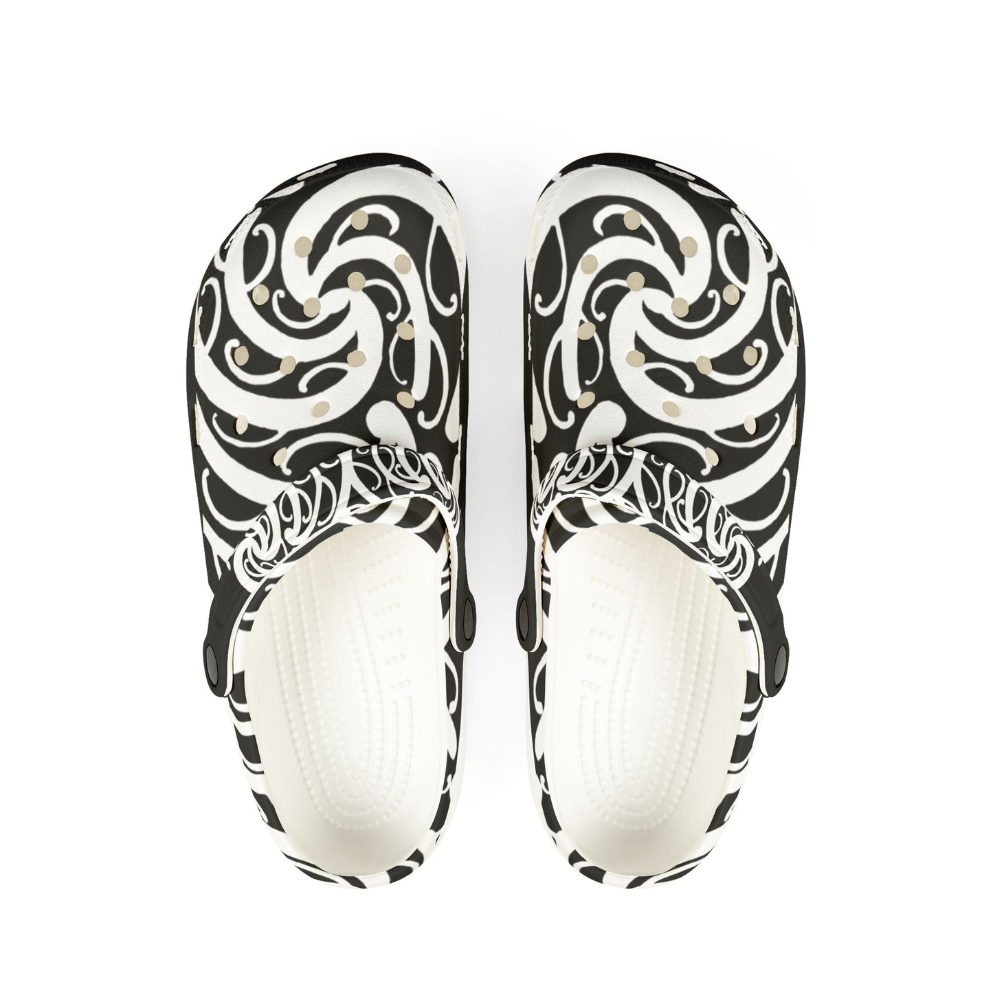 Sharx 1850 Parata (OG Black and White) unique hand drawn design slip-ons