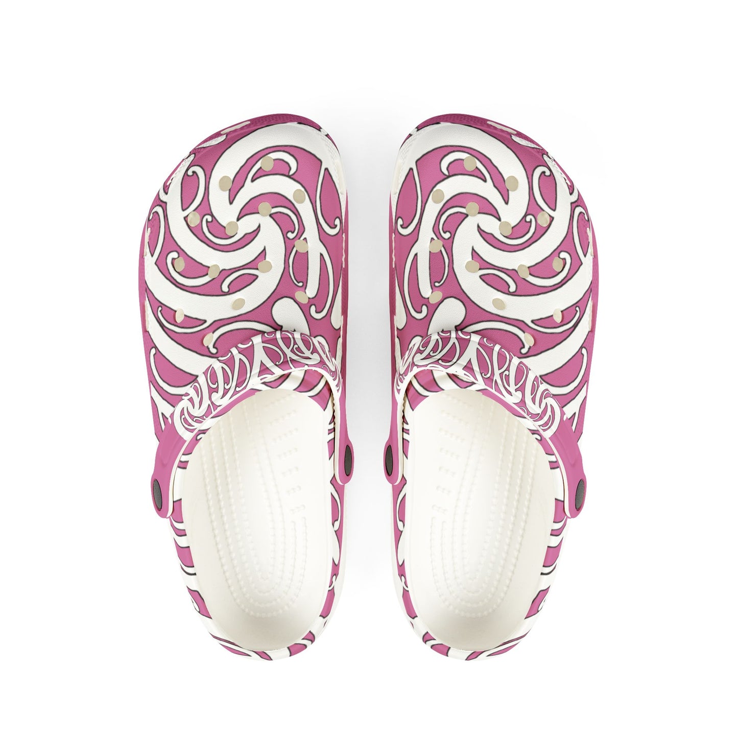 Sharx 1850 Parata Pink unique hand drawn design slip-ons