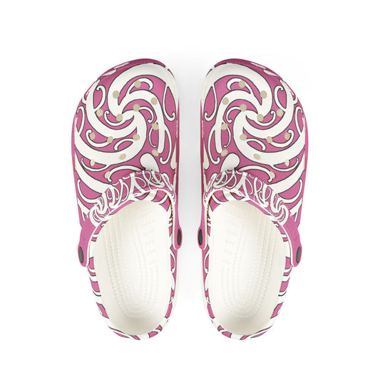 Sharx 1850 Parata Pink unique hand drawn design slip-ons