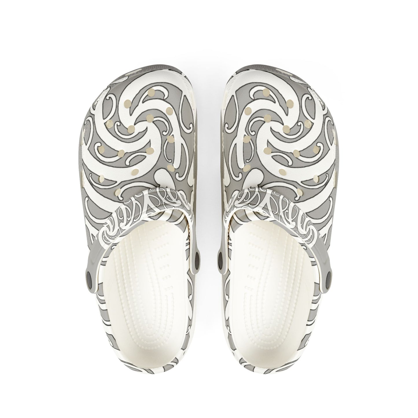 Sharx 1850 Parata Hina Grey unique hand drawn design slip-ons