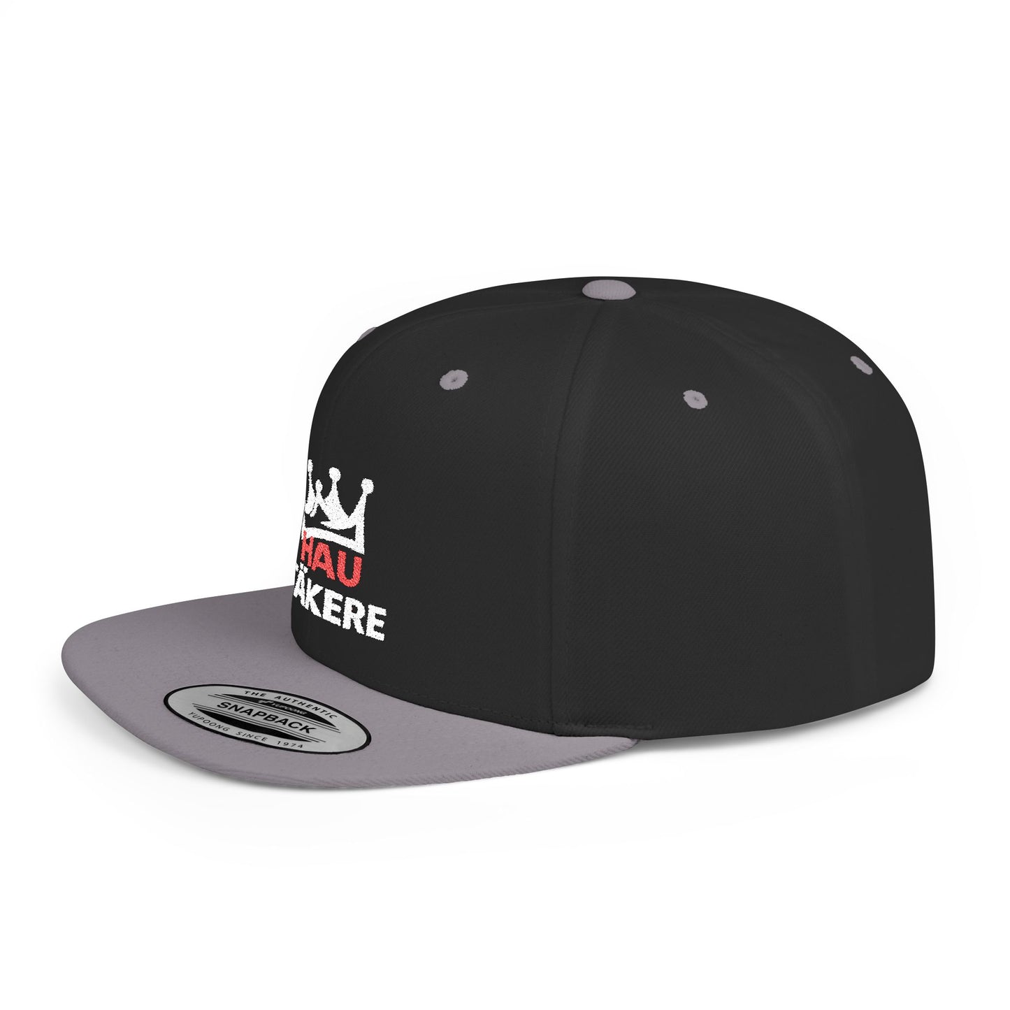 Snapback Hat - "Hau Tākere" Embroidered Crown Logo