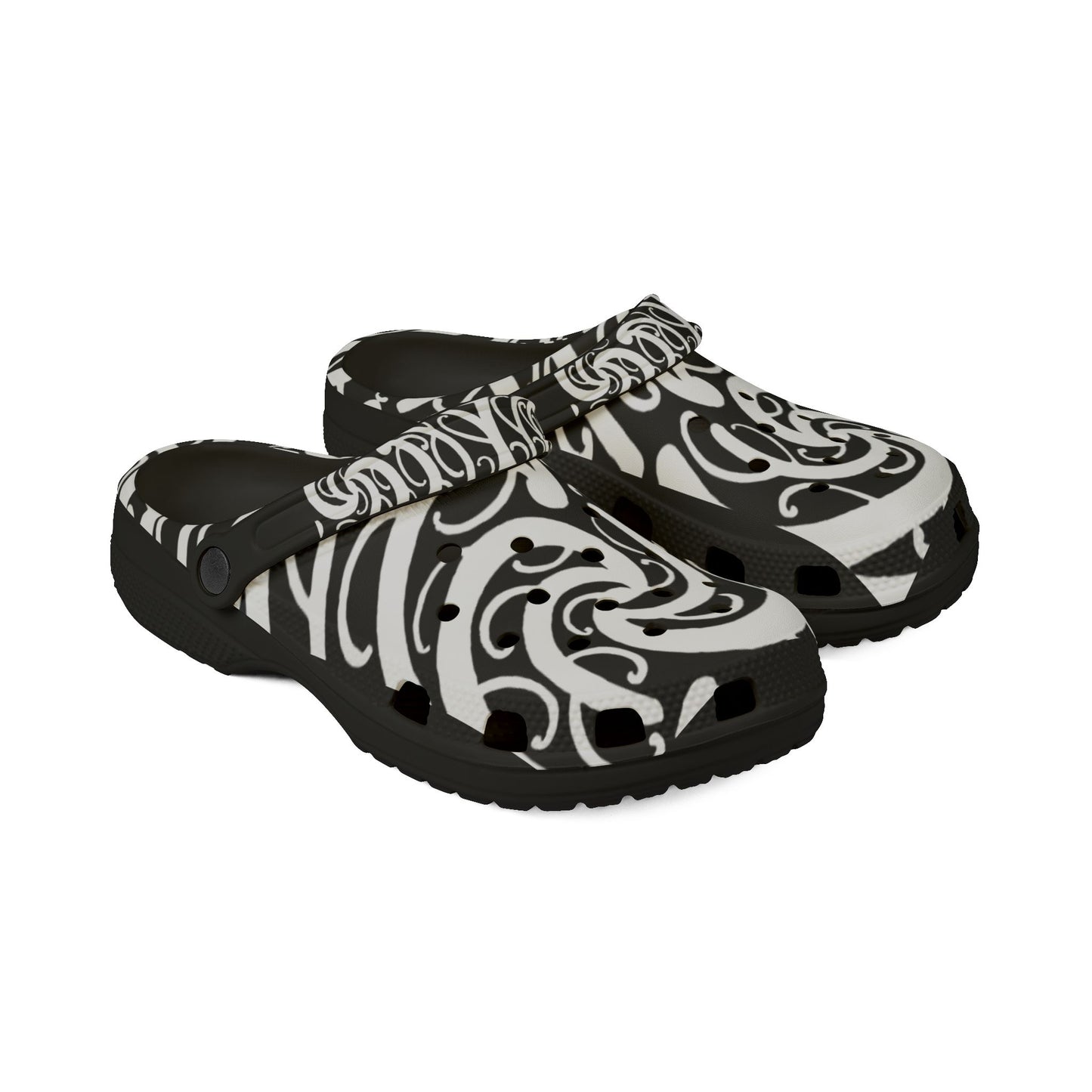 Sharx 1850 Parata (OG Black and White) unique hand drawn design slip-ons