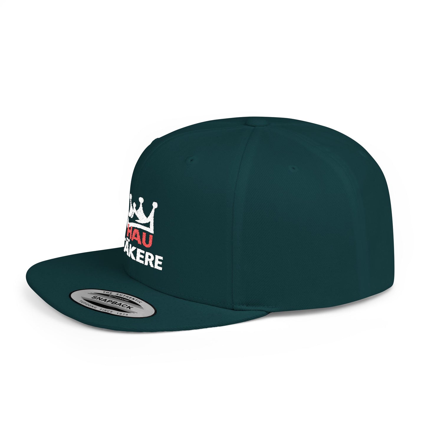 Snapback Hat - "Hau Tākere" Embroidered Crown Logo