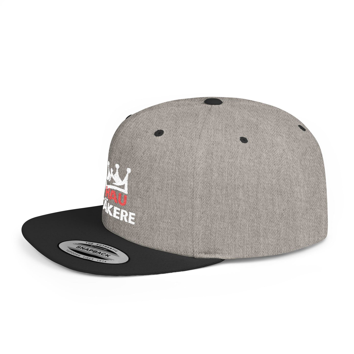 Snapback Hat - "Hau Tākere" Embroidered Crown Logo