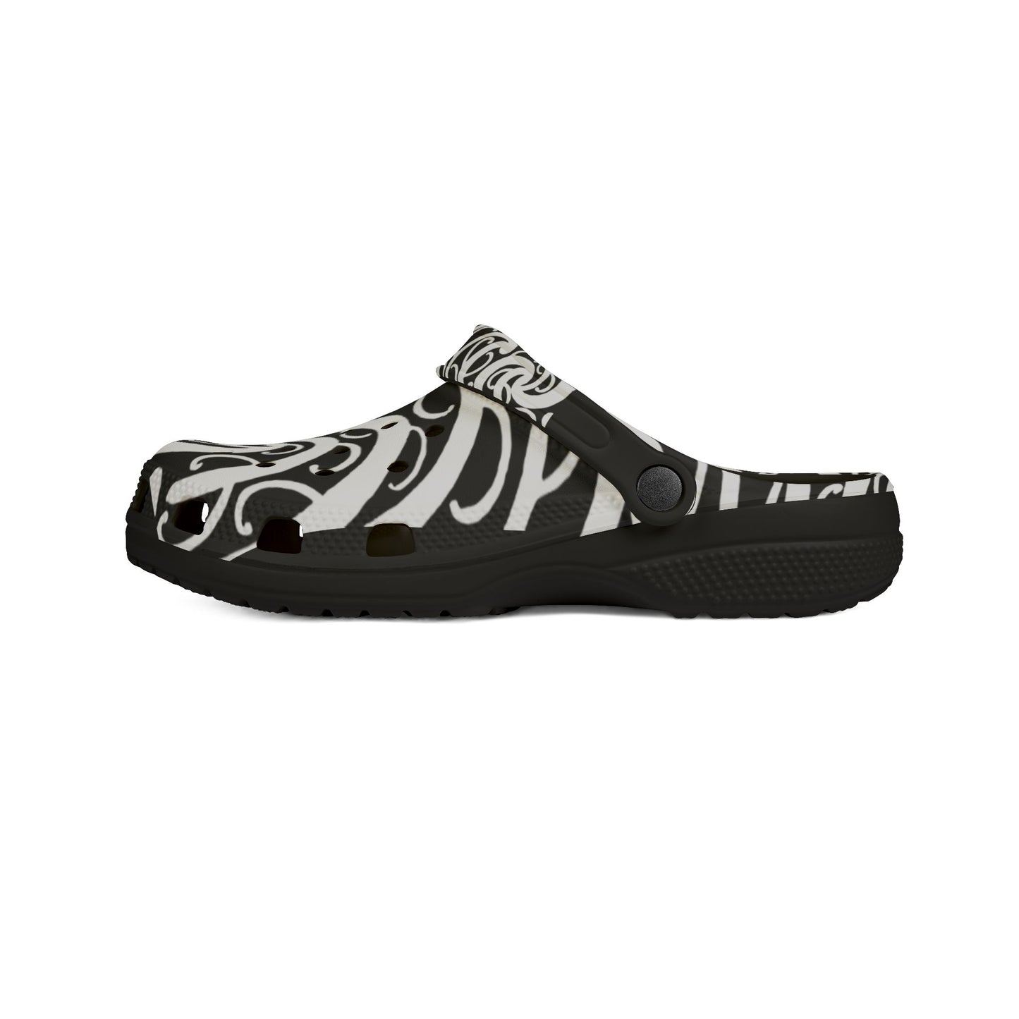 Sharx 1850 Parata (OG Black and White) unique hand drawn design slip-ons