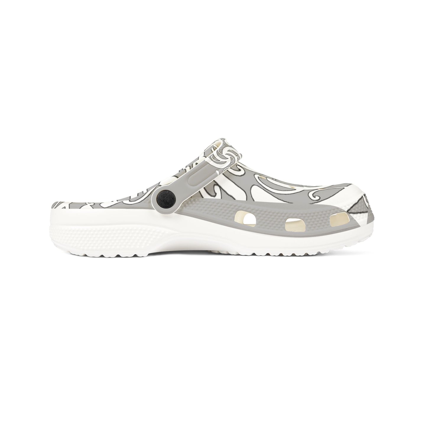 Sharx 1850 Parata Hina Grey unique hand drawn design slip-ons