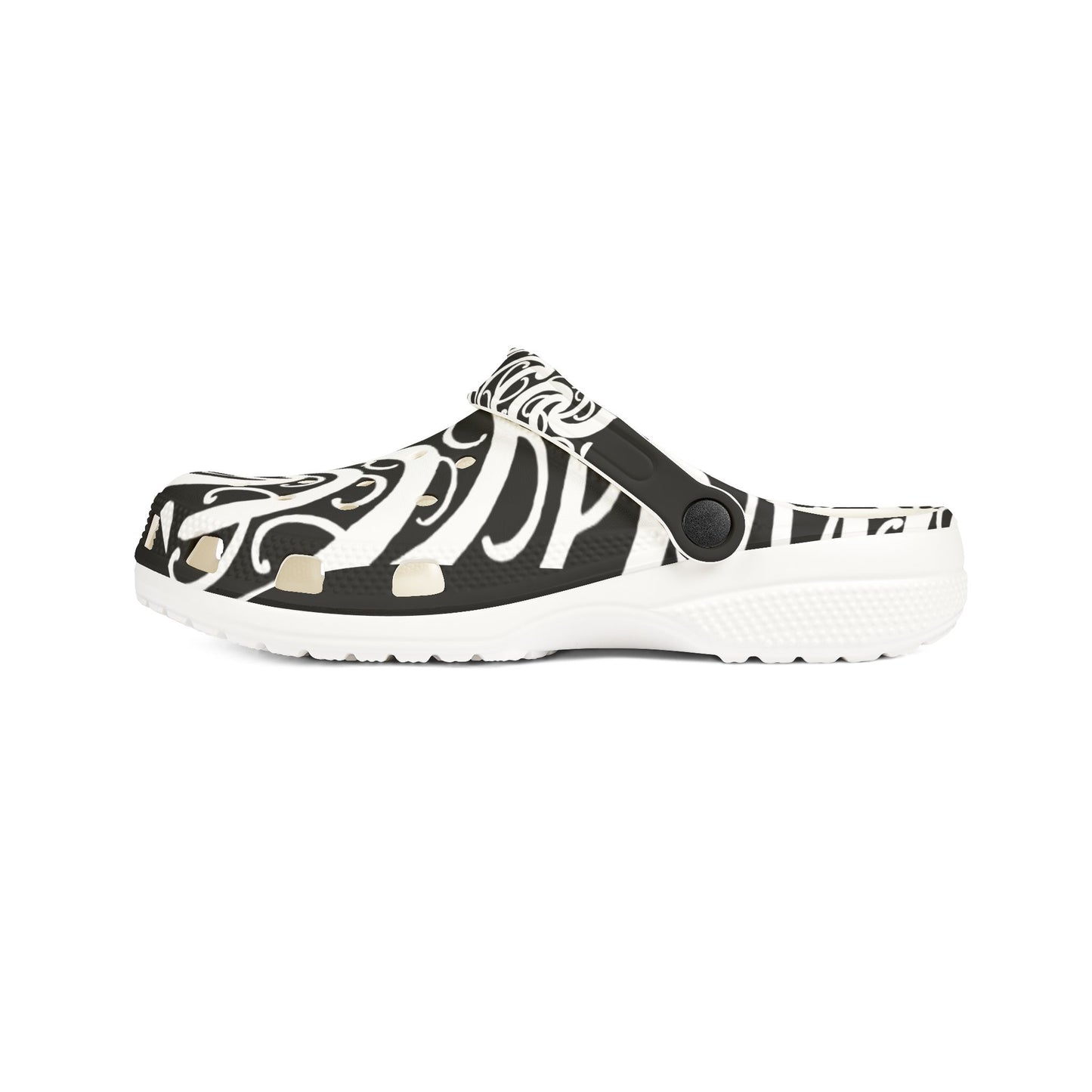 Sharx 1850 Parata (OG Black and White) unique hand drawn design slip-ons