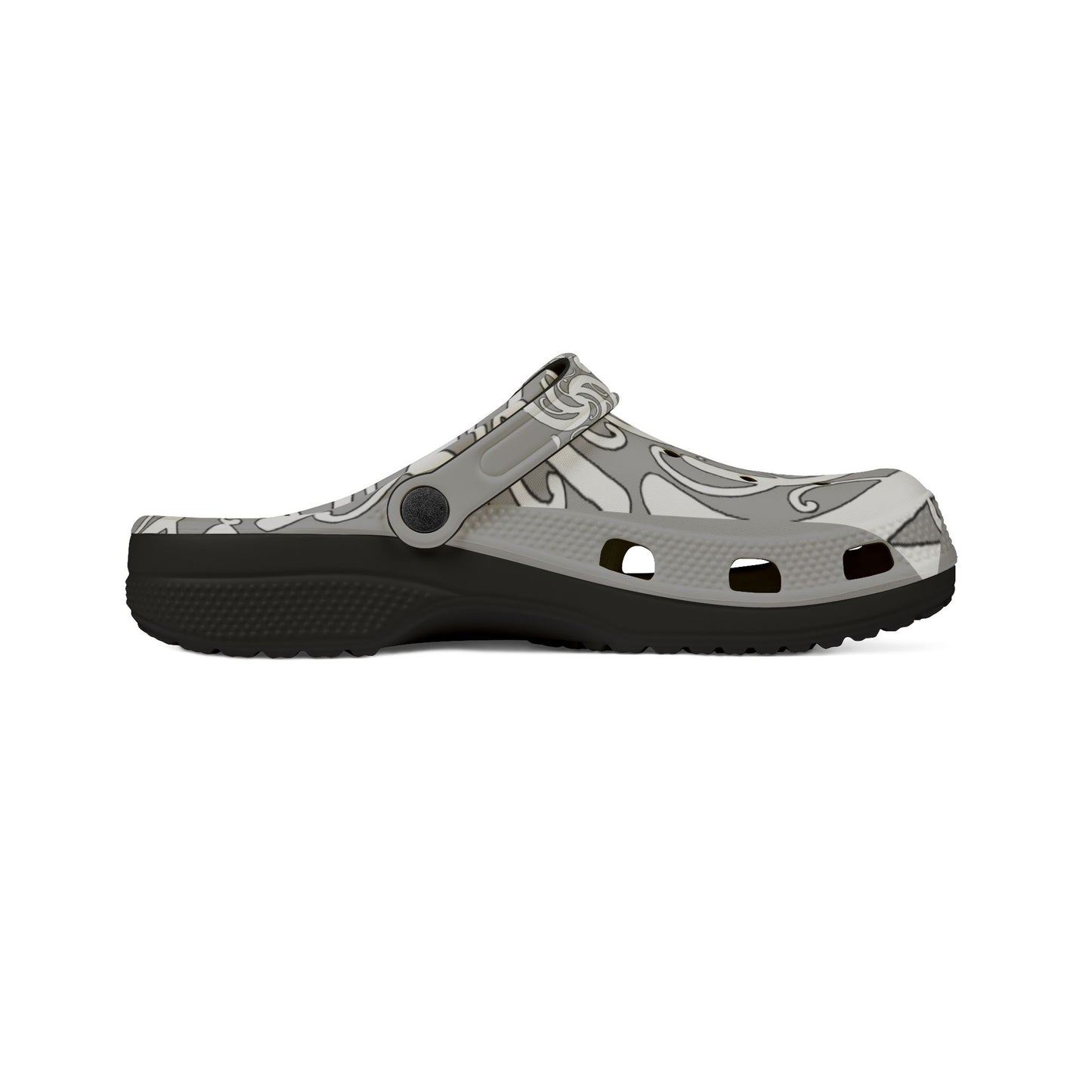 Sharx 1850 Parata Hina Grey unique hand drawn design slip-ons