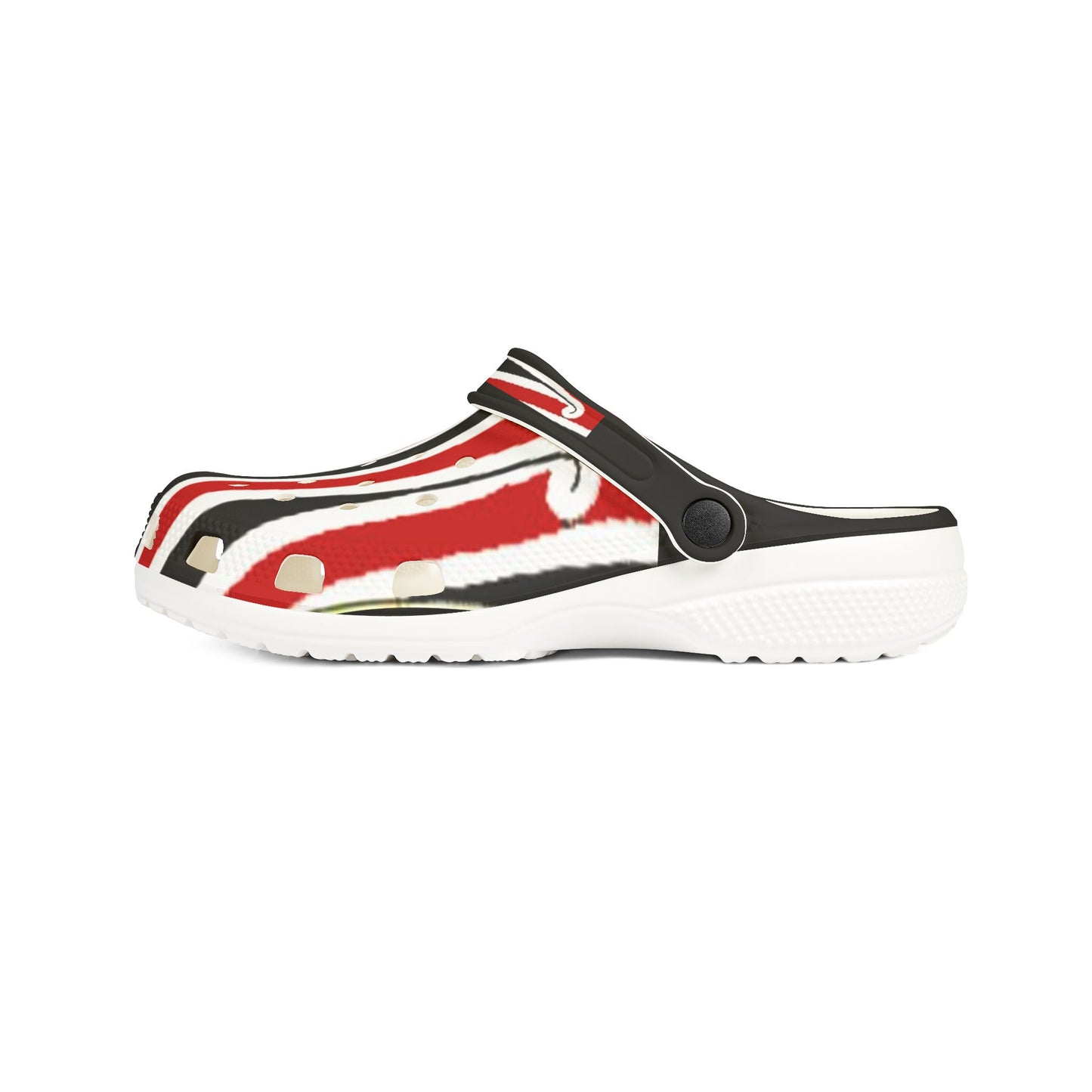 Sharx 1876 Pūhoro Red unique hand drawn design slip-ons