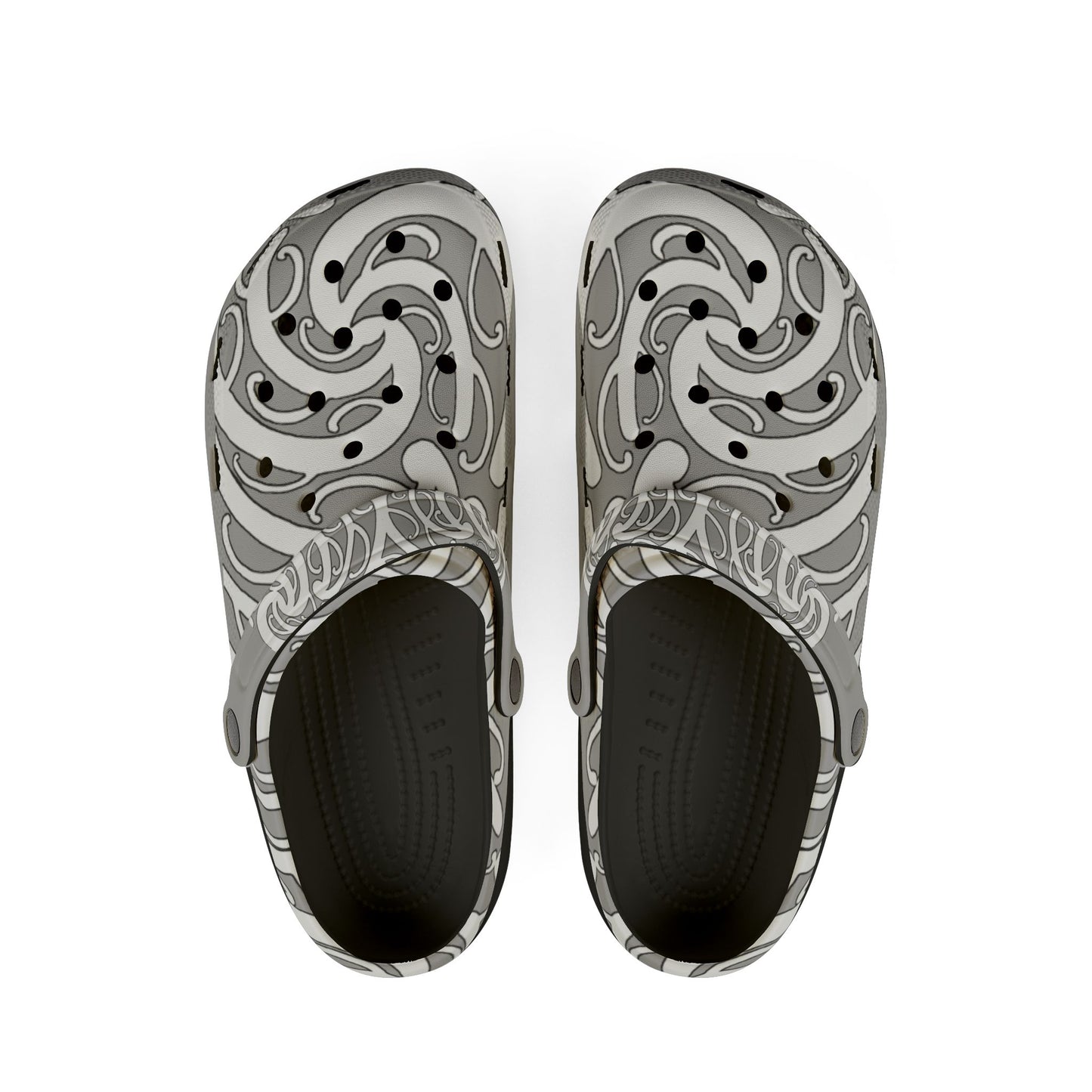 Sharx 1850 Parata Hina Grey unique hand drawn design slip-ons