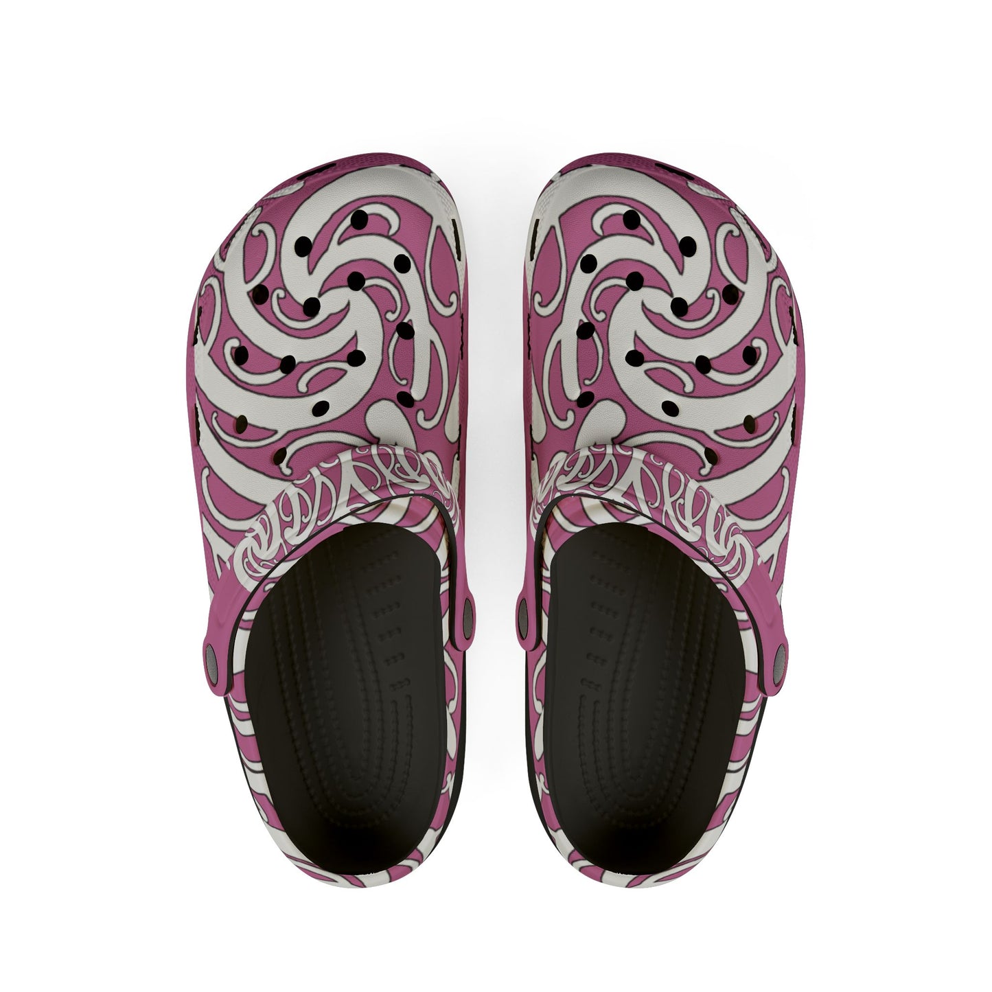 Sharx 1850 Parata Pink unique hand drawn design slip-ons